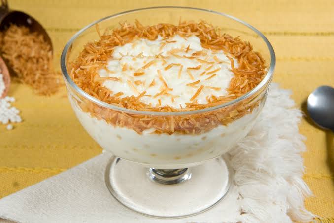 Sagu com leite de coco
